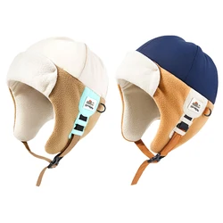 Gorro de invierno grueso y cálido con orejeras para niños y niñas