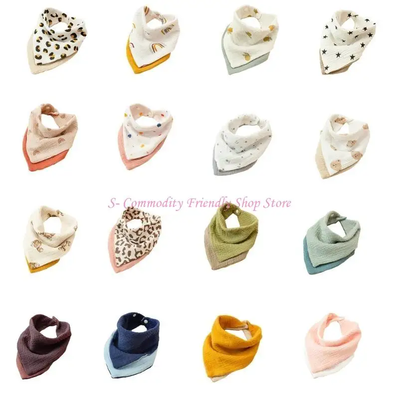 Baberos bandana de algodón para bebé: dentición absorbente - imagen 3
