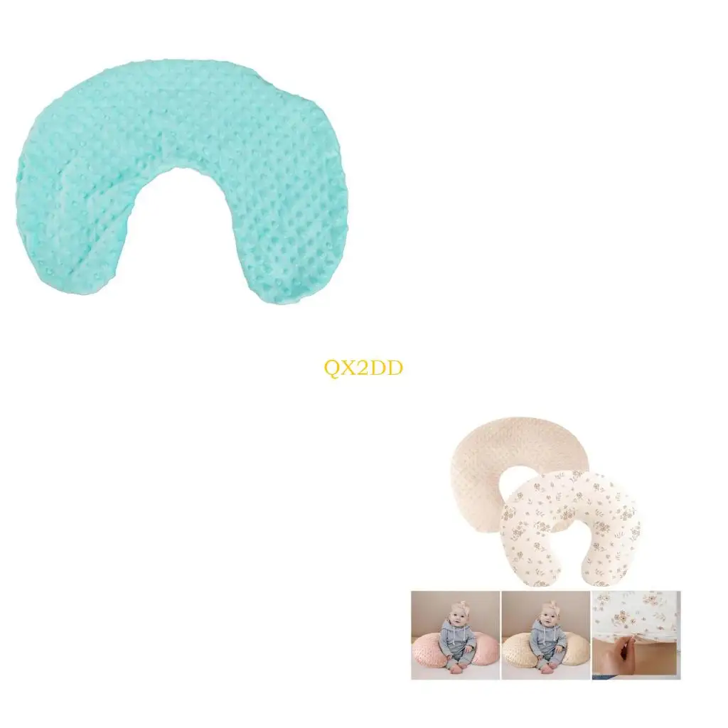 QX2D funda almohada de lactancia en tejido suave para bebé - imagen 5