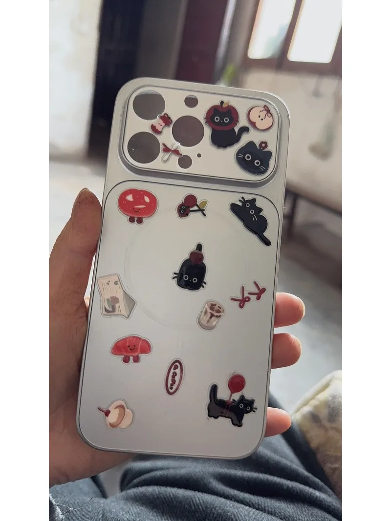 Pegatinas 3D perrito y muñeco de nieve para móvil y tablet