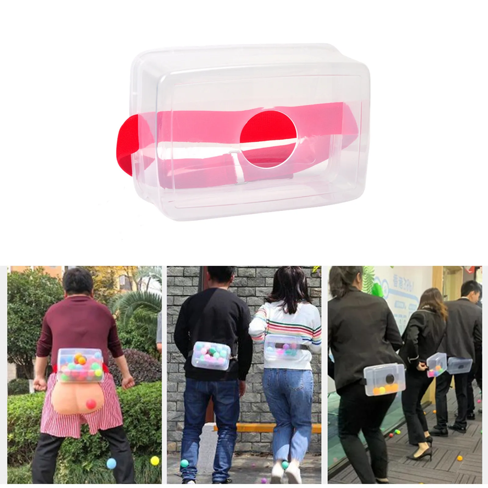 Caja de baile de cadera MEADE con correa ajustable y diseño colorido