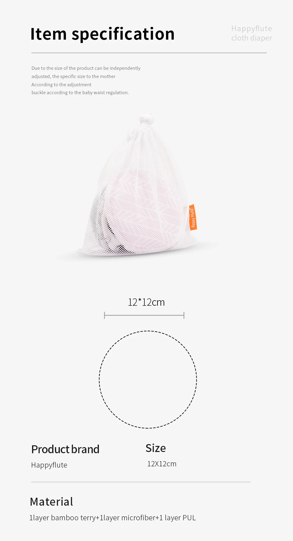 Detalle del tejido superabsorbente de bambú
