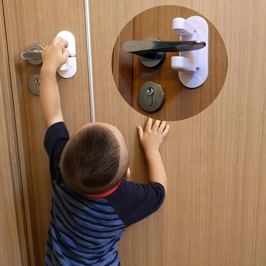 Seguro de balancín antiniños para puerta