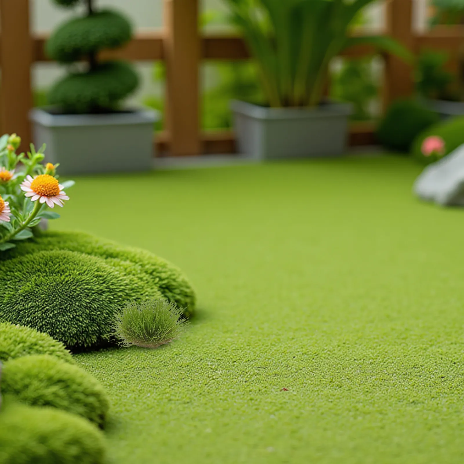Césped artificial en miniatura para dioramas y maquetas de tren - imagen 4