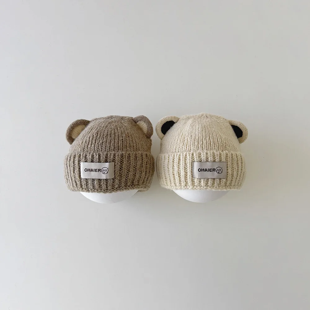 Gorro infantil con orejas de animal