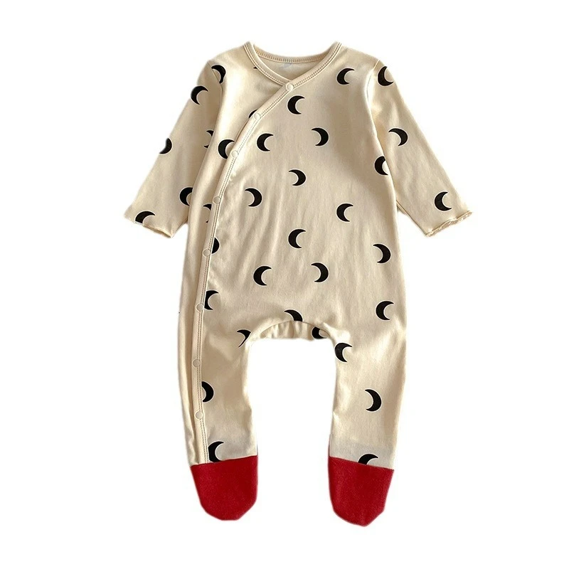 Pelele bebé de manga larga con patas – unisex para entretiempo - imagen 3