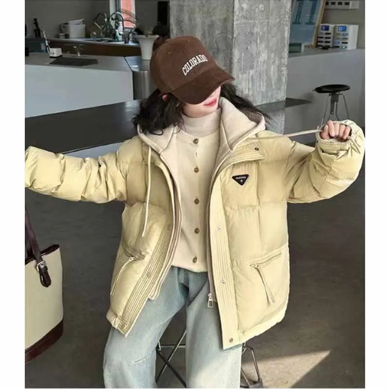 Chaqueta de invierno para niñas con capucha cálida de algodón - imagen 3