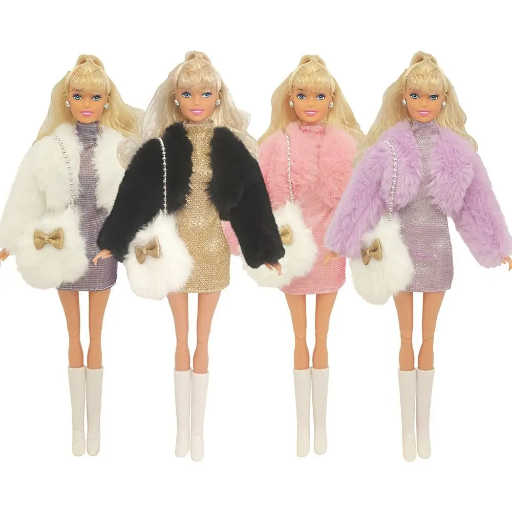 Vestido elegante de fiesta con detalles en tela para muñeca BJD