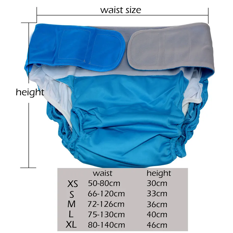 EEZKOALA Pañal reutilizable adulto – TPU ajustable e impermeable - imagen 4