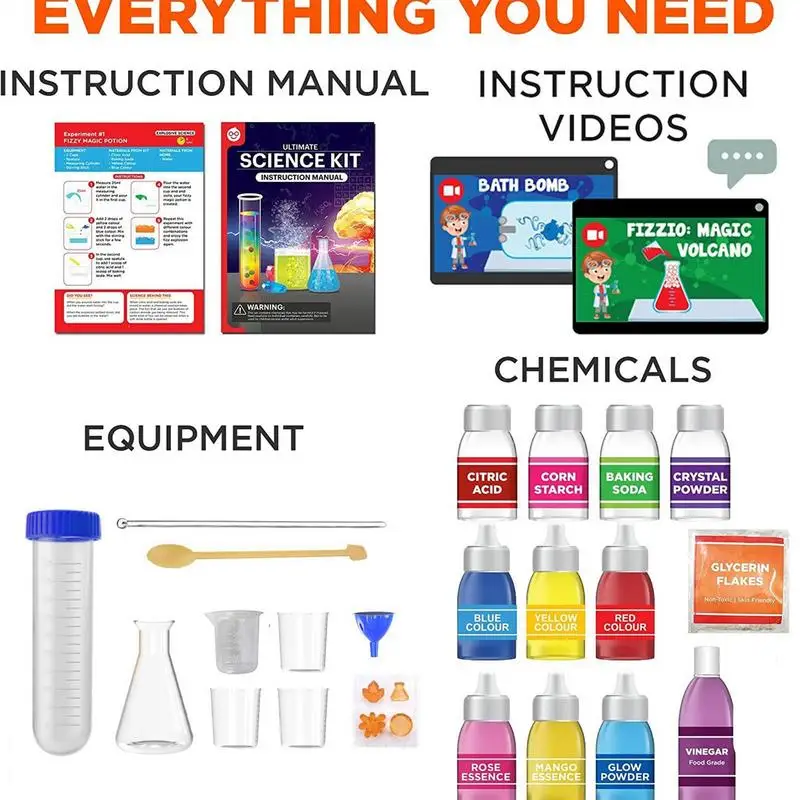 Kit de química educativo para niños – Experimentos interactivos - imagen 3