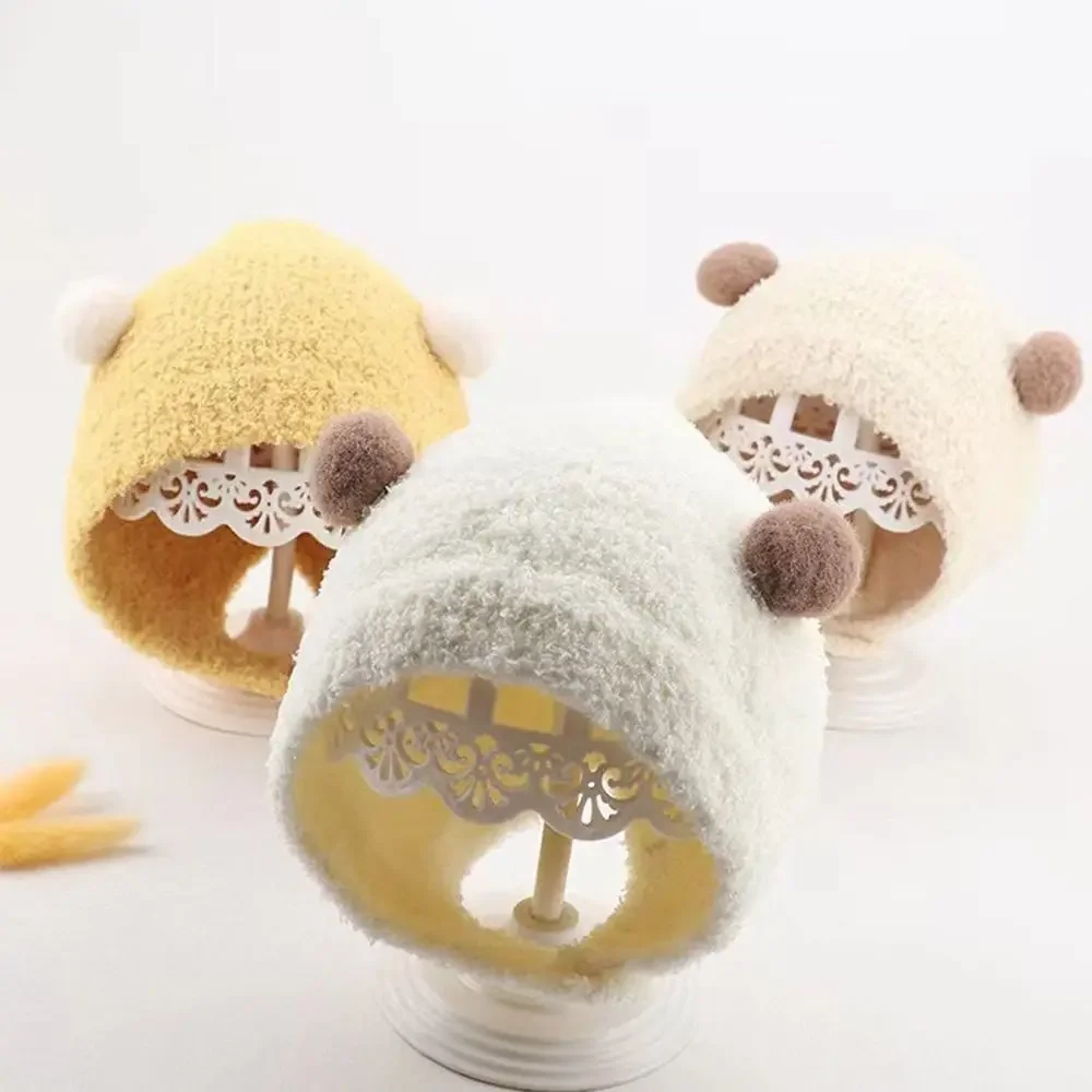 Gorro infantil grueso recién nacidos para aire libre otoño-invierno
