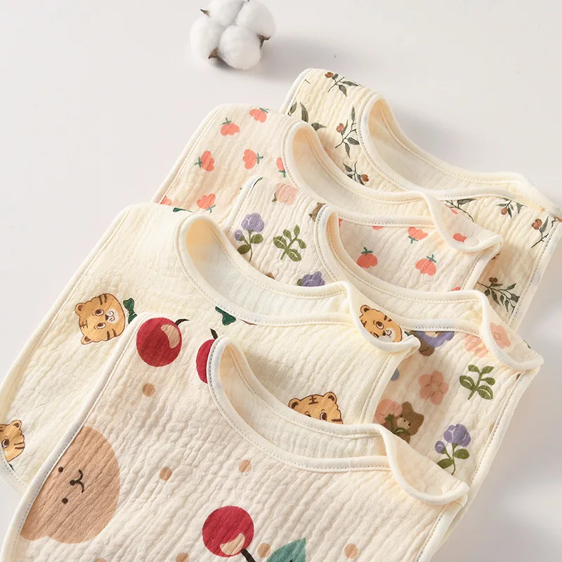 Baberos bandana de gasa algodón para bebé – absorción saliva - imagen 5