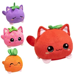 Peluche gatito fresa Kawaii rosa suave decorativo