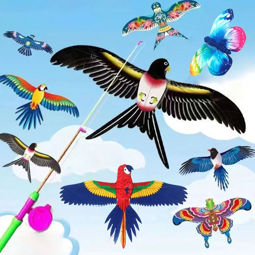 Cometa plegable infantil de plástico con diseño águila - imagen 2