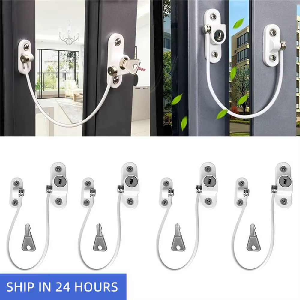 Cerradura de ventana acero inoxidable seguridad infantil bebés