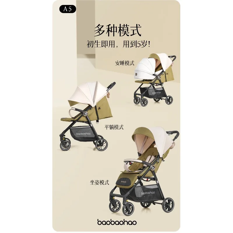 Cochecito ligero plegable con un clic – Ideal para paseos con bebé - imagen 2