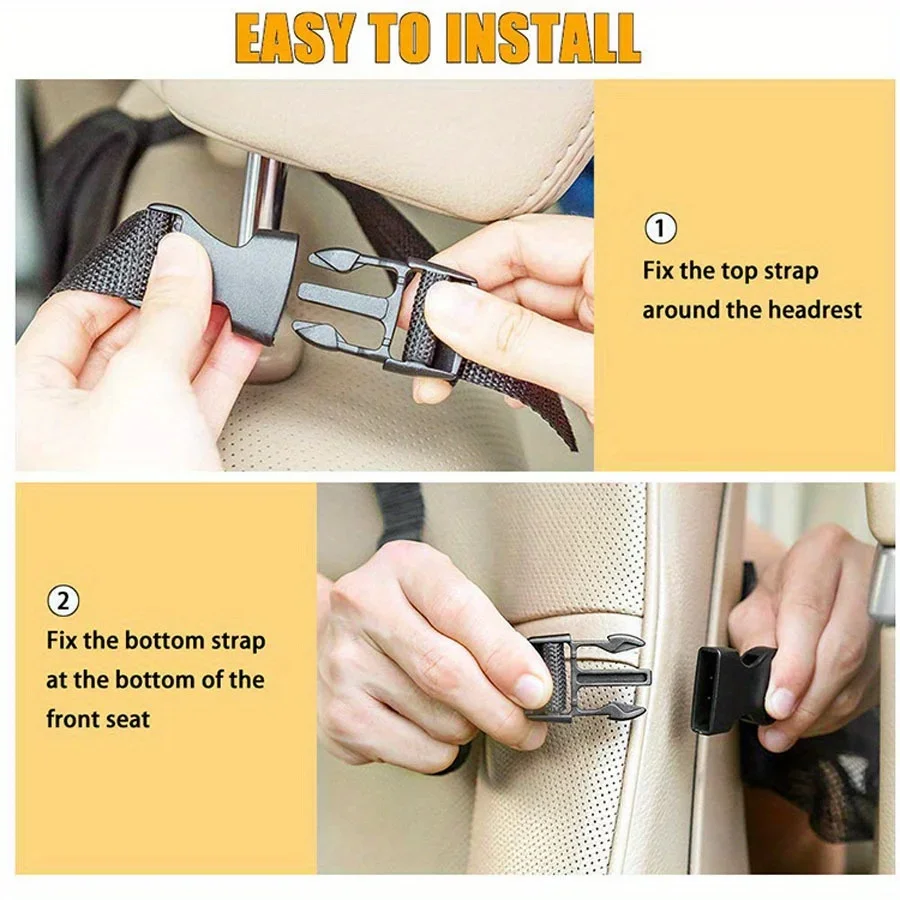 Organizador para asiento trasero de coche con bolsillos de tela - imagen 5