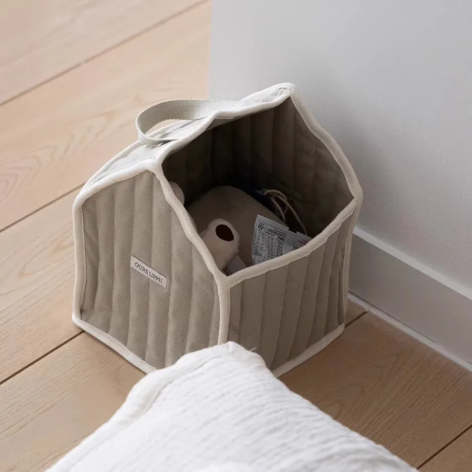 Bolsa organizadora de algodón para juguetes y ropa de bebé - imagen 4