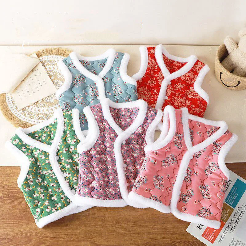 Chaleco floral térmico acolchado para niños – Cálido y transpirable - imagen 5