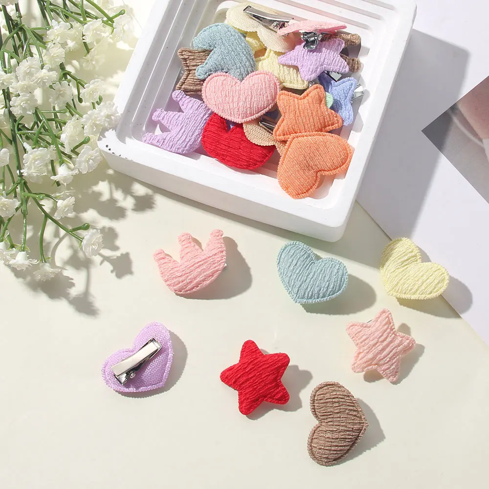 Pinzas pelo niña – Colores pastel con corona y estrella - imagen 5