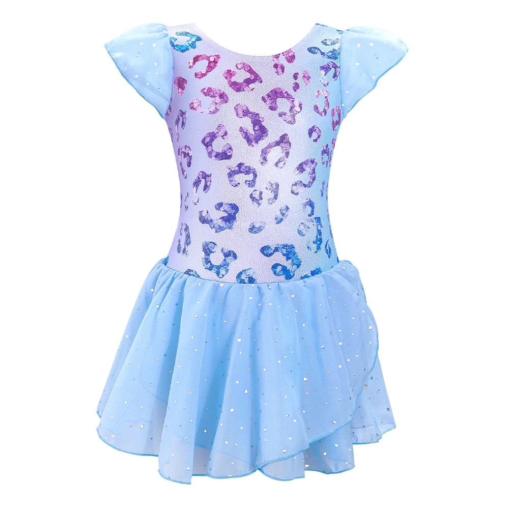 Vestido de danza con mangas con volantes
