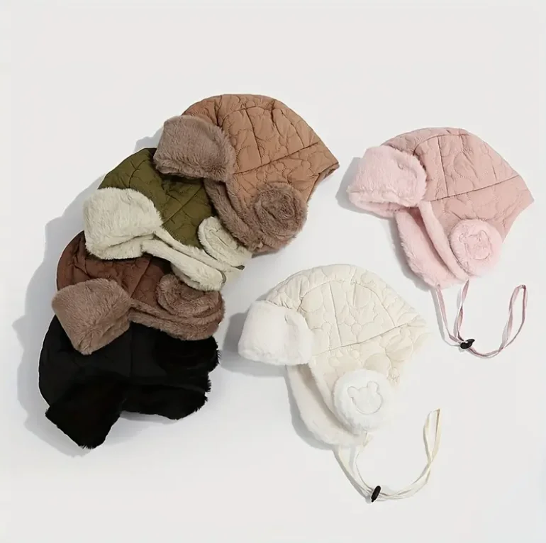 Gorro térmico infantil con orejetas cortaviento – Abrigado para niño