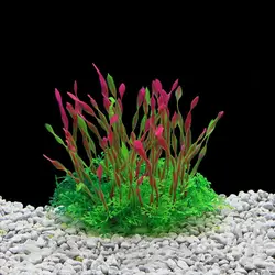 Planta artificial para acuario de pecera, hierba decorativa