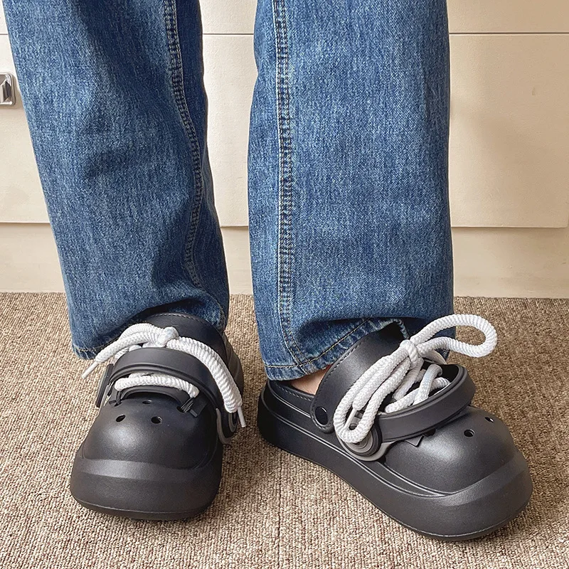 Sandalias de verano mujer con cordones y suela EVA gruesa - imagen 2