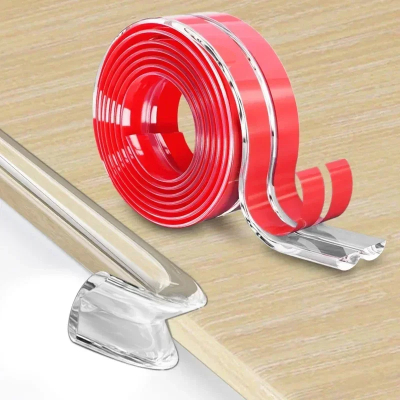 Tira protectora de borde de mesa de PVC transparente