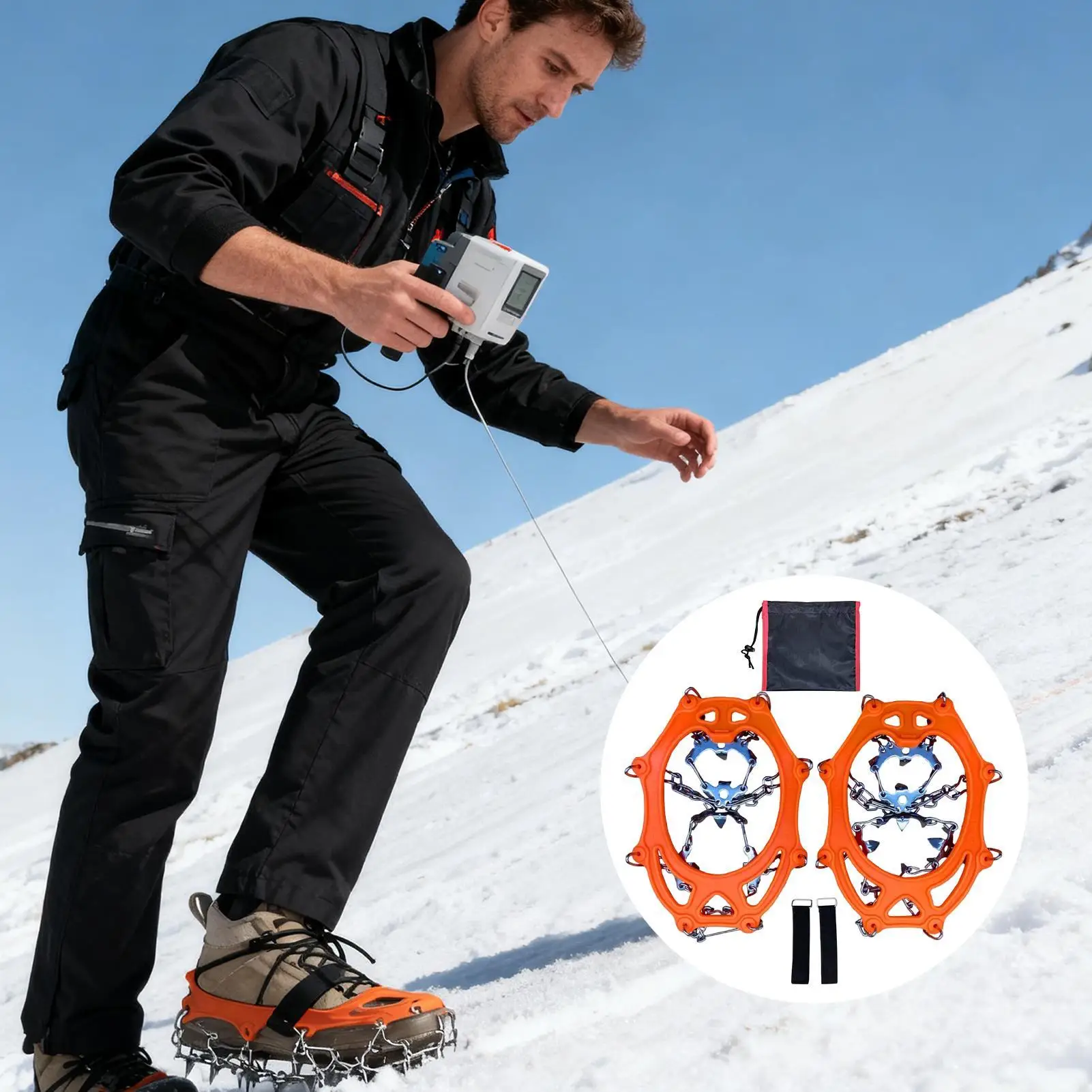 Crampones de hielo antideslizantes para botas de invierno - imagen 3