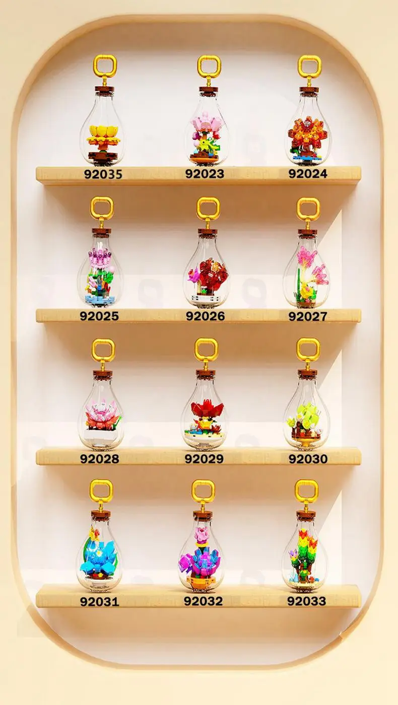 Set de regalo festivo con bloques de flores