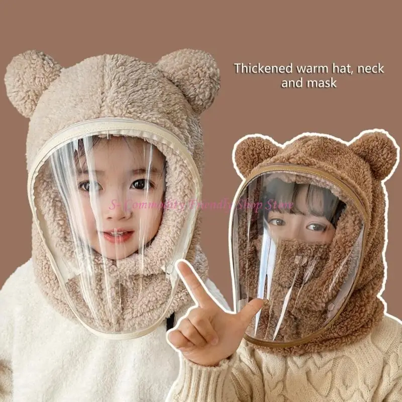 85AE Gorro bufanda a prueba de viento para niños otoño e invierno - imagen 5