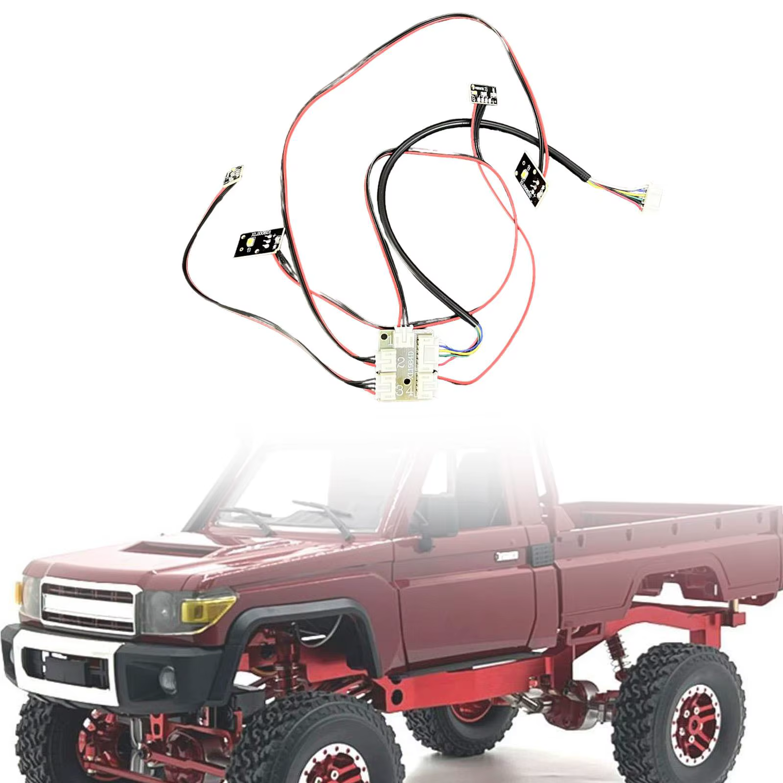 Kit de luces LED RC universal para camiones MN82 1/12 repuesto - imagen 3