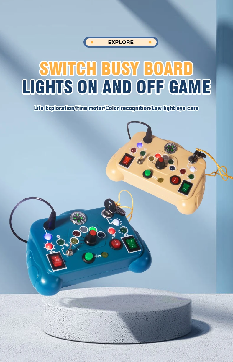 Tablero ocupado con luces Led activas