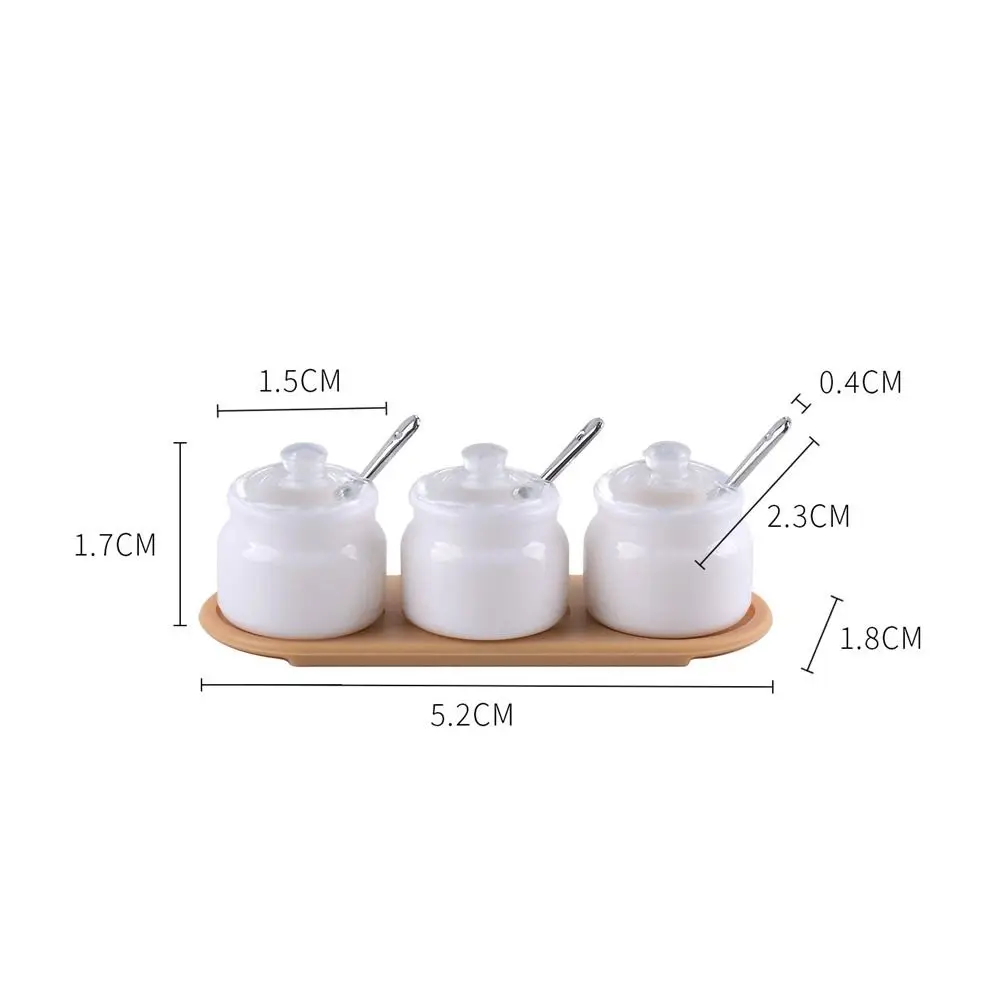 Juego cocina en miniatura para casa de muñecas con frascos y especias - imagen 4