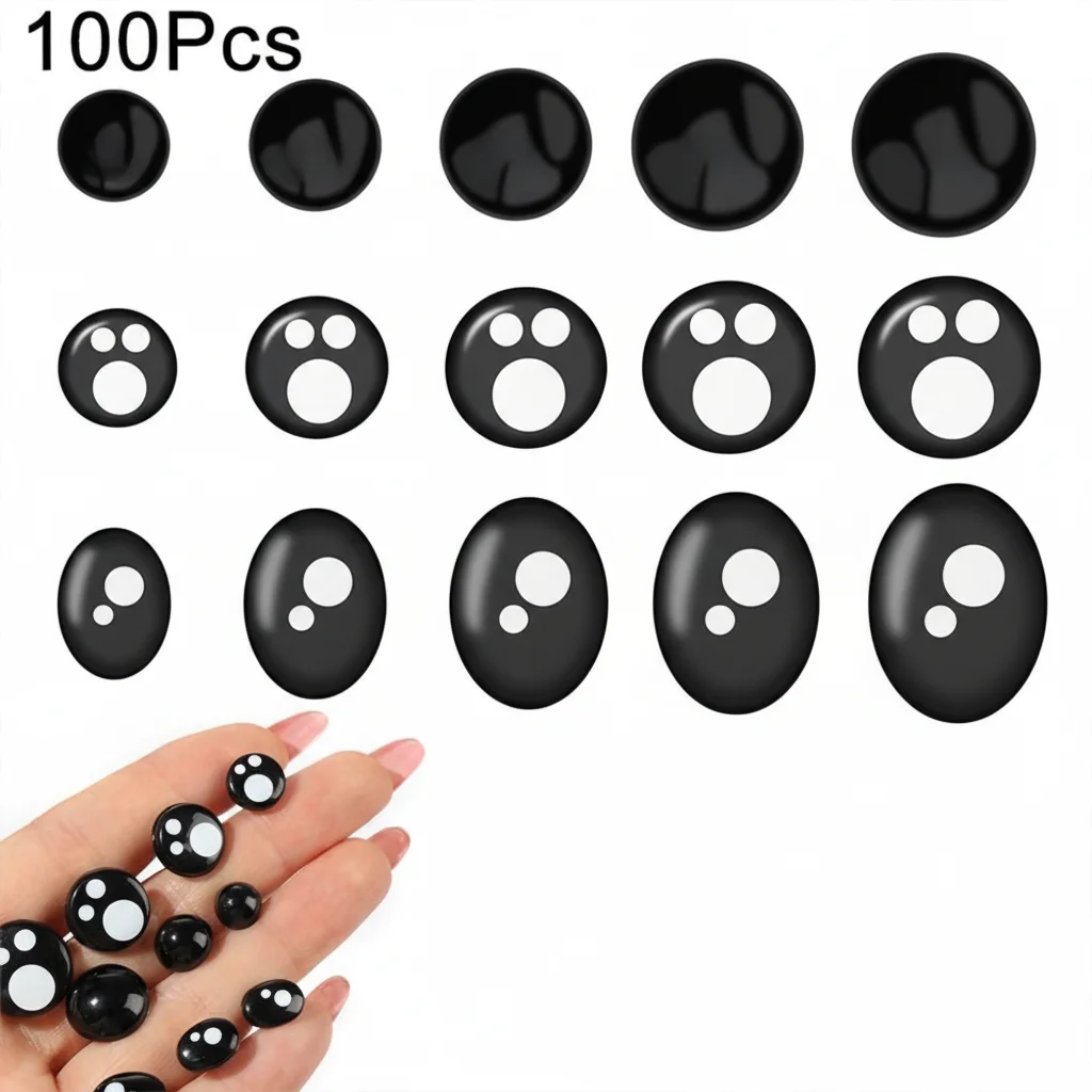 Ojos de muñeca kawaii 8/12/14 mm - seguridad para peluches tiernos