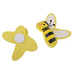 Adorno de madera con forma abeja para casa muñecas