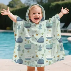 HappyFlute toalla de baño con capucha de microfibra infantil