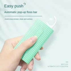 Hilo dental portátil fino reutilizable con dispensador automático