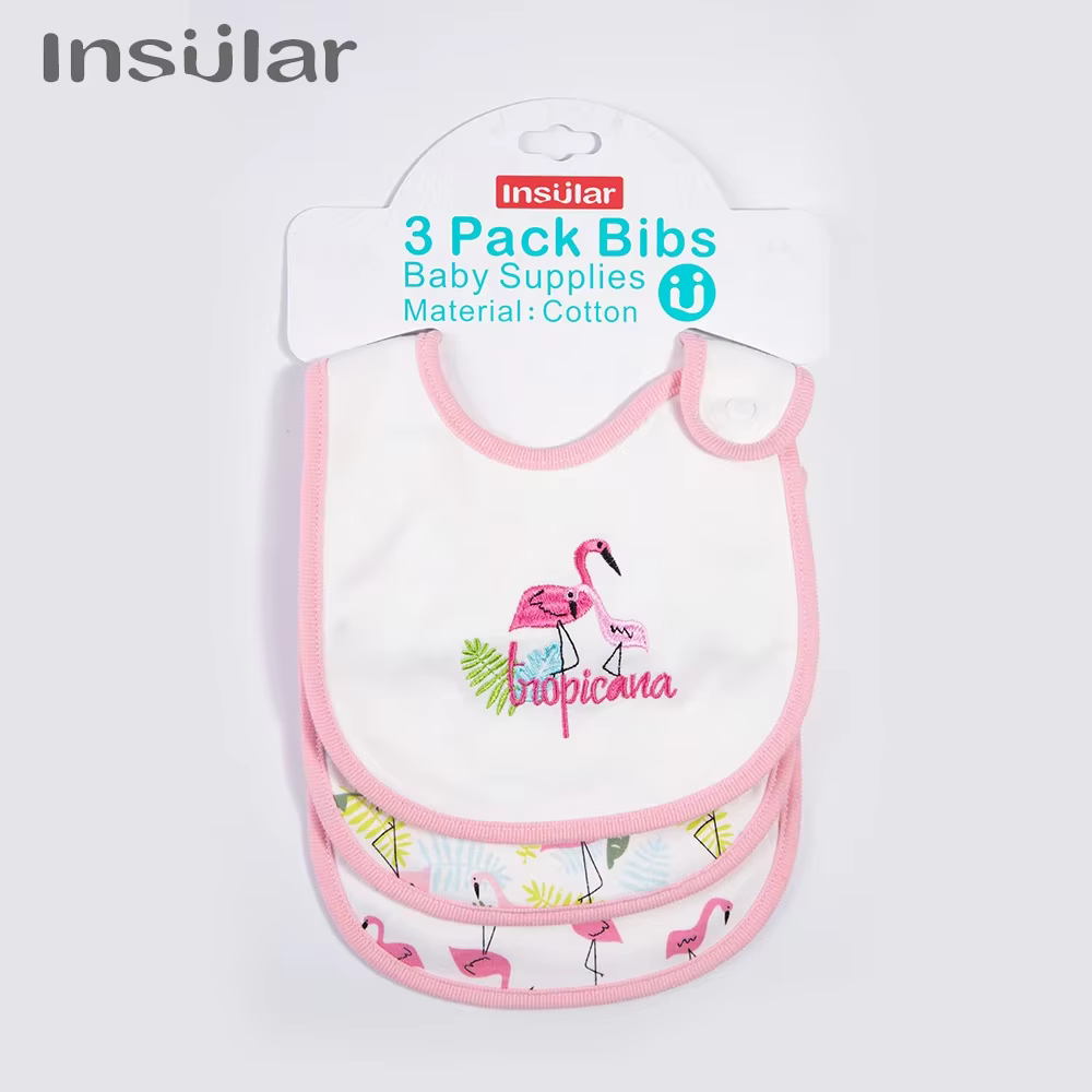Insular Baberos bandana de algodón para bebé - niñas y niños