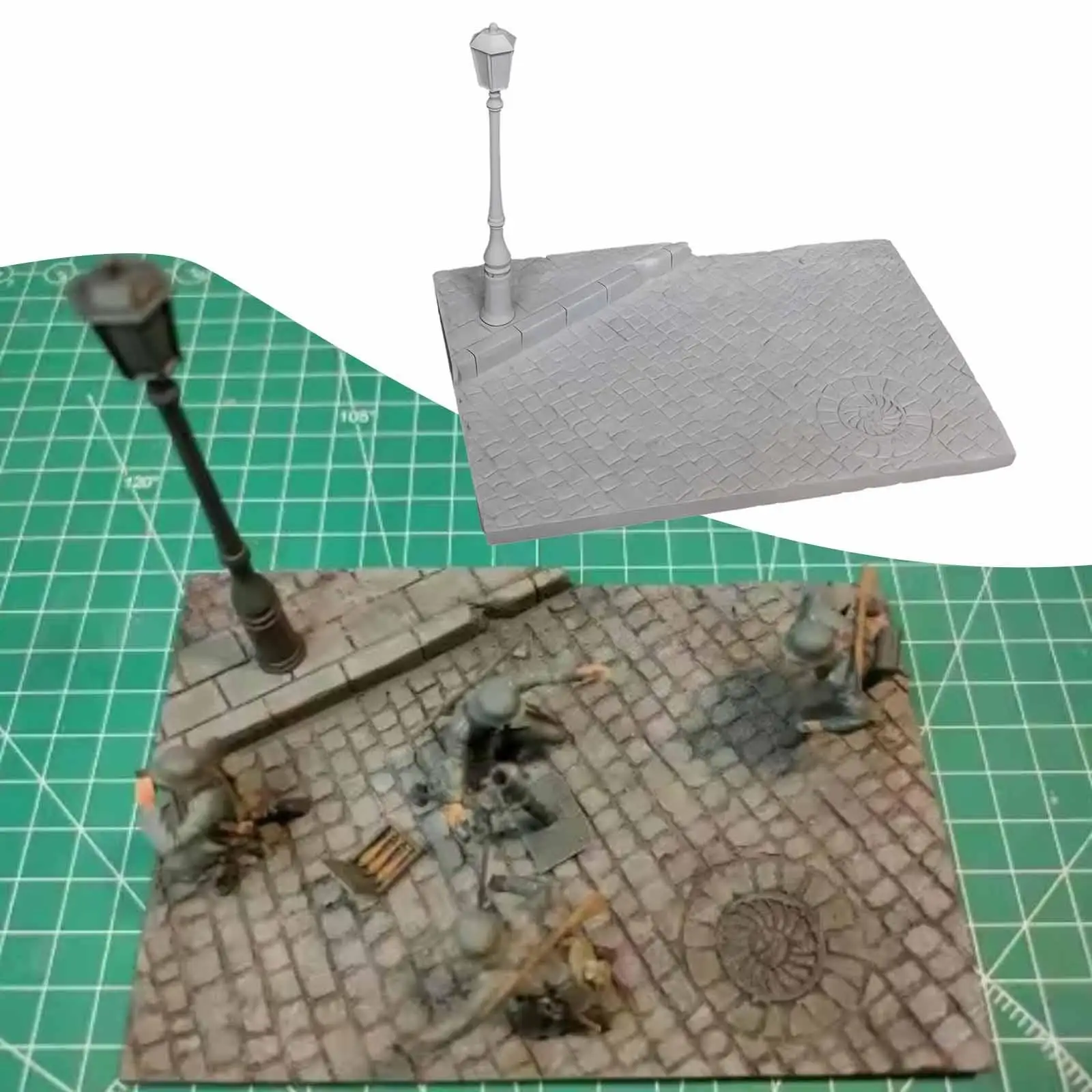 Farola resina para maquetas, kit montaje detallado realista diorama - imagen 2