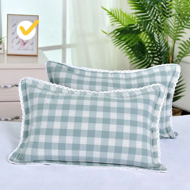 Funda de almohada infantil de algodón con cremallera – Protección antipolvo
