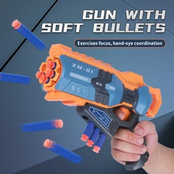 Pistola de dardos de espuma de mano para niños, exterior