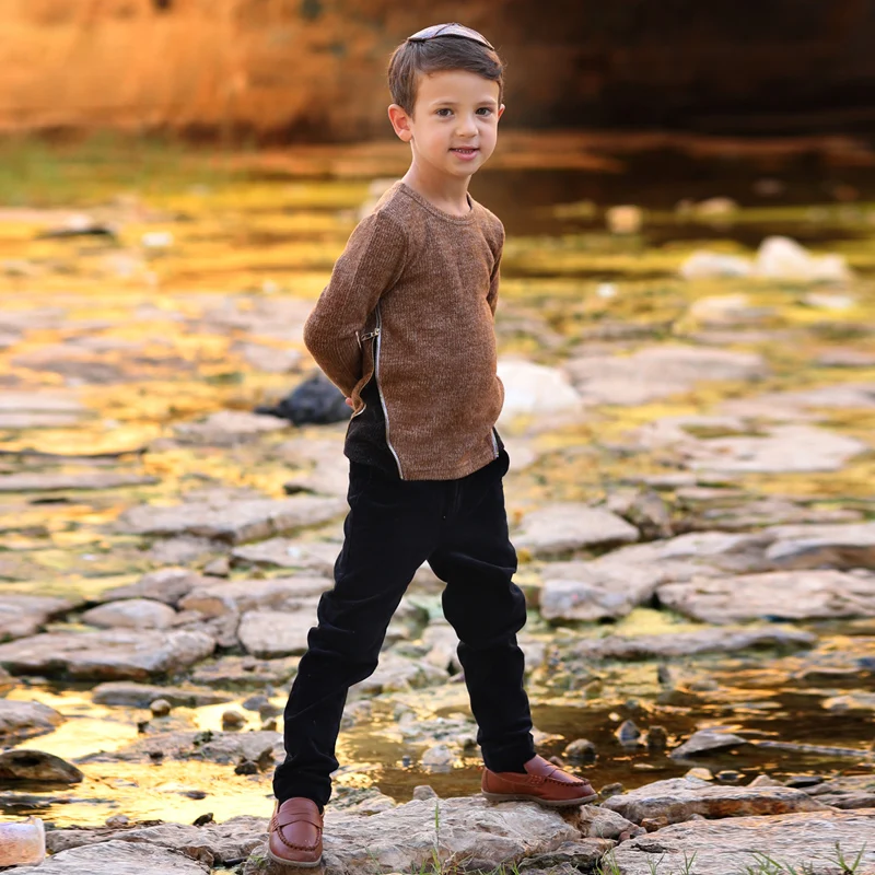 Conjunto de algodón acanalado para bebé y niño – Ideal para invierno - imagen 3