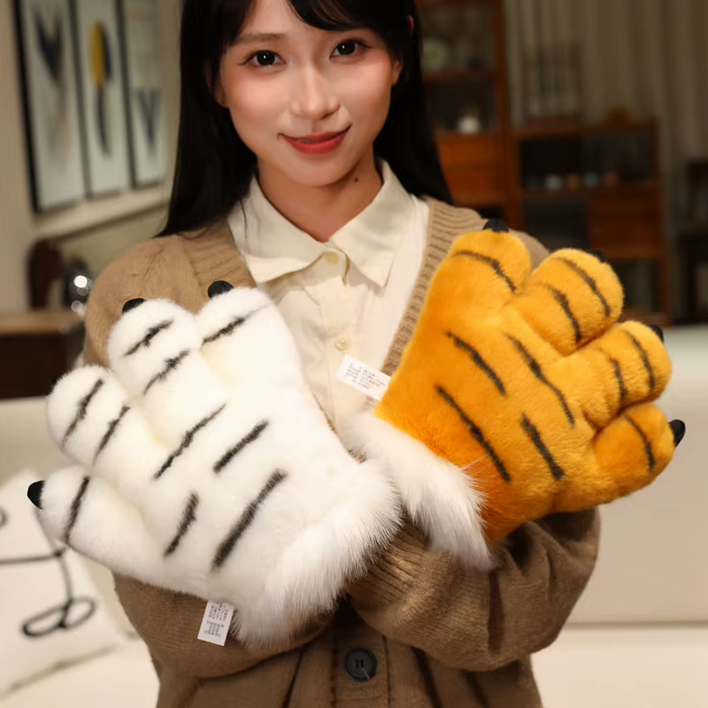 Guantes de peluche con garras – Disfraz de león para bebé - imagen 5