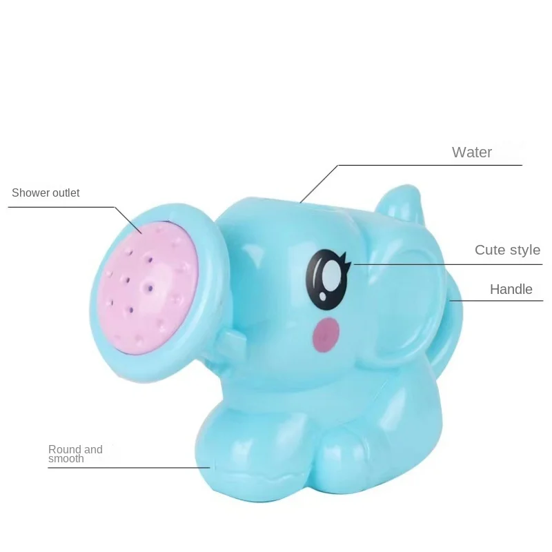 Regadera elefante para bebé - Juguete de baño divertido, suave - imagen 5