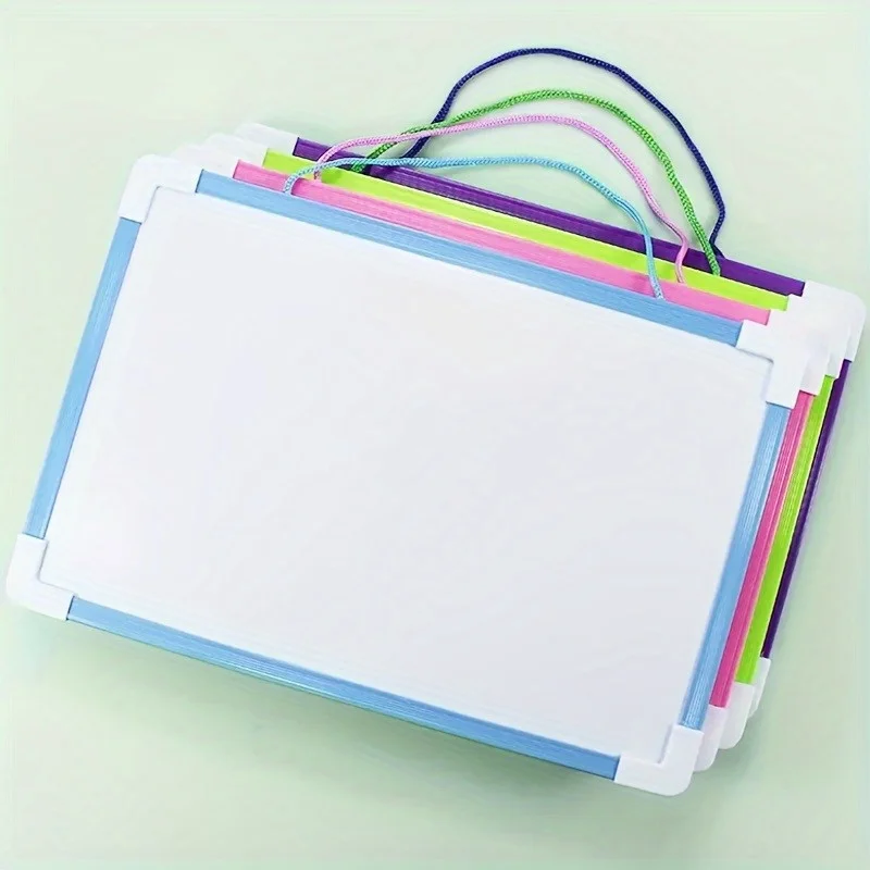 Pizarra blanca magnética doble cara para pared, PVC fácil limpieza - imagen 5