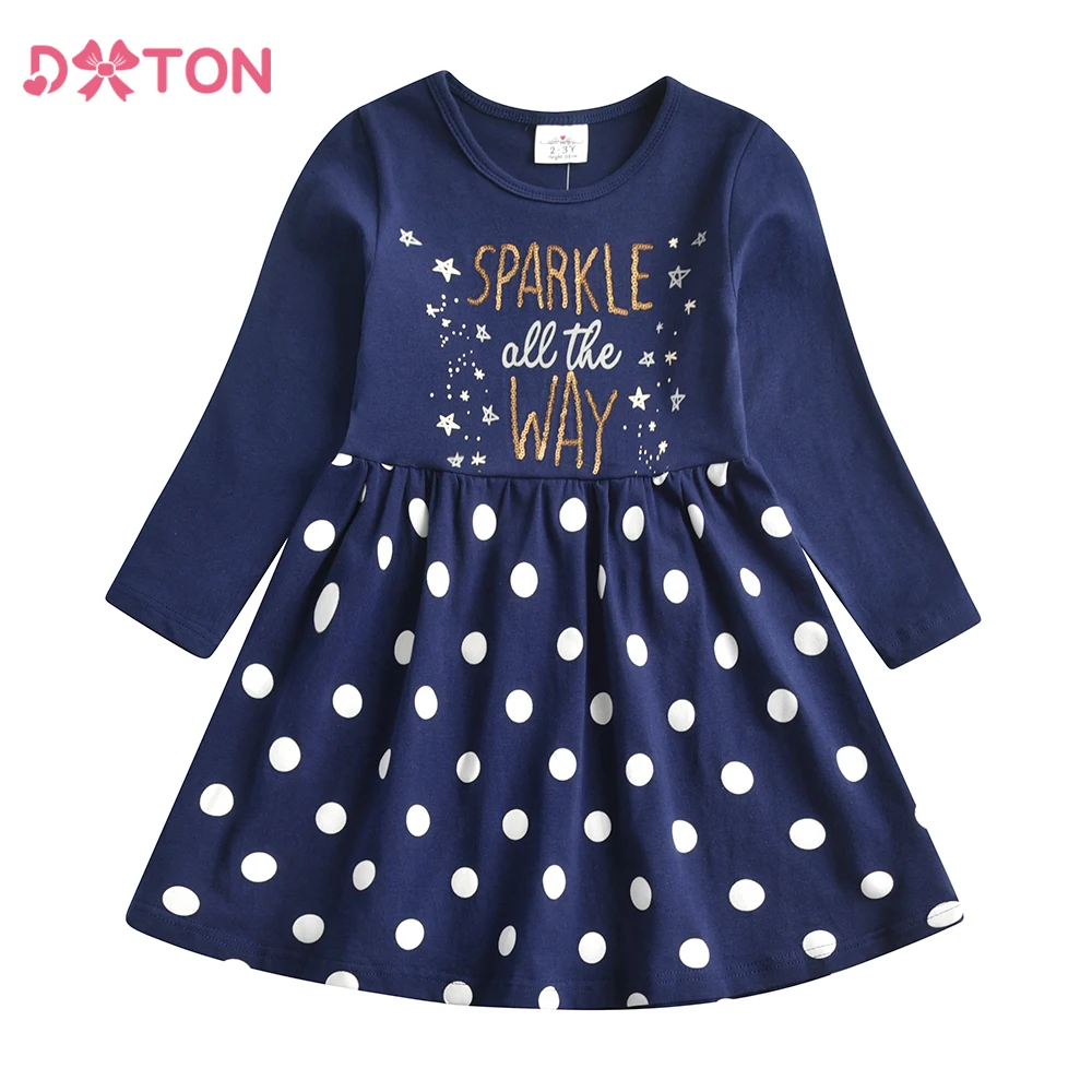 DXTON vestido de manga larga de invierno de algodón con estrella - imagen 5