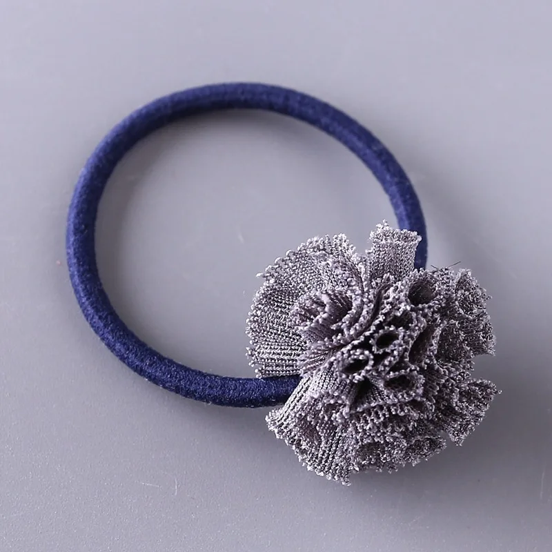Flor de seda artesanal bandita para el pelo de bebé princesa - imagen 5