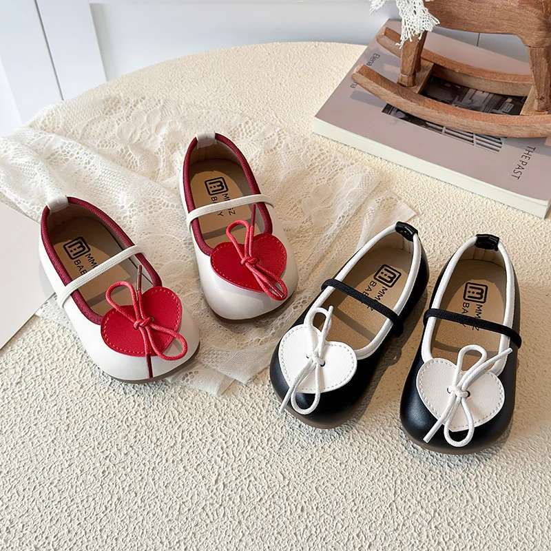 Zapatos de cuero antideslizantes para niñas estilo princesa - imagen 2
